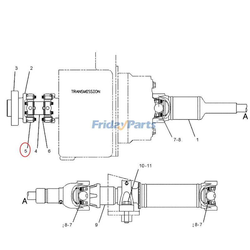 FridayPartsでスパイダーとベアリングのアセンブリピラー CATを購入