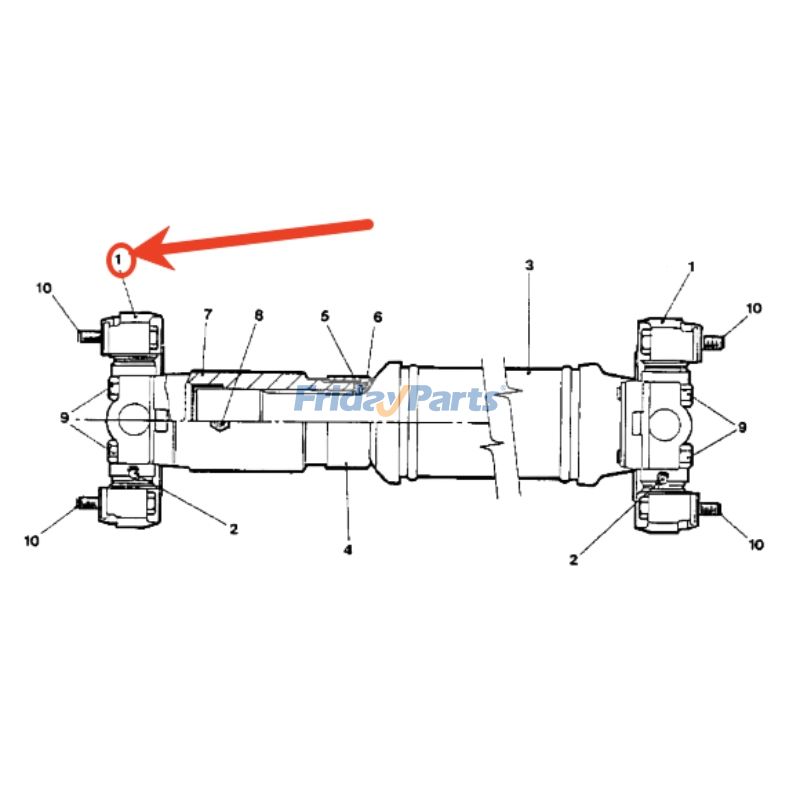 エンジン,ローダー,オフロードトラック ユニバーサルジョイント