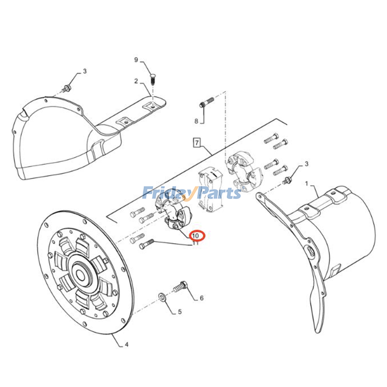 Universal Joint for Dozer,Loader,Off-Road Truck,Tractor