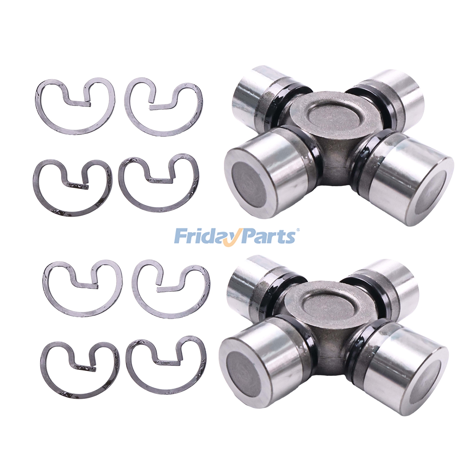 2 Pieces Universal Joint AT397345 AT178387 AT394774 for John Deere Loader 210K 210L 310G 315SG 310SG 310J 310K 315SJ 410K 410G 410J 410L Dozer 450J 550J 650J