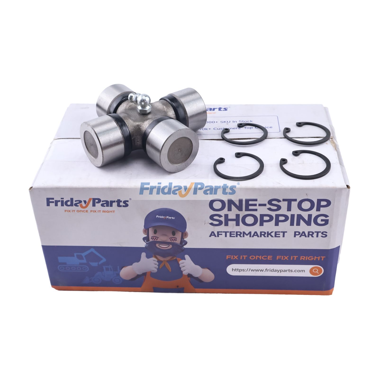 Universal Joint Cross Bearing AL160160 for John Deere Engine 4045 6068 Tractor 204 1354