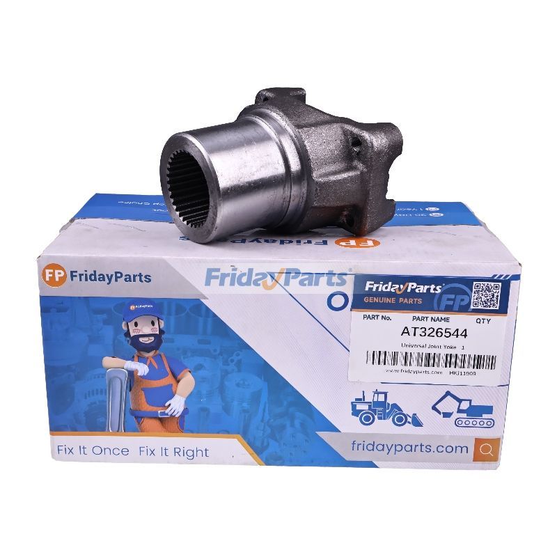 Universal Joint Yoke AT326544 for John Deere Backhoe Loader 210LE 210LJ 310E 310J 310SG 315SE 325SL