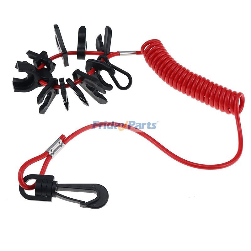 Universeller Sicherheits-Notausschalter mit 11 Schlüsseln und Trageband für Außenbordmotoren von Johnson Evinrude, Yamaha, Honda, Mercury, Suzukifür Motor,Marine