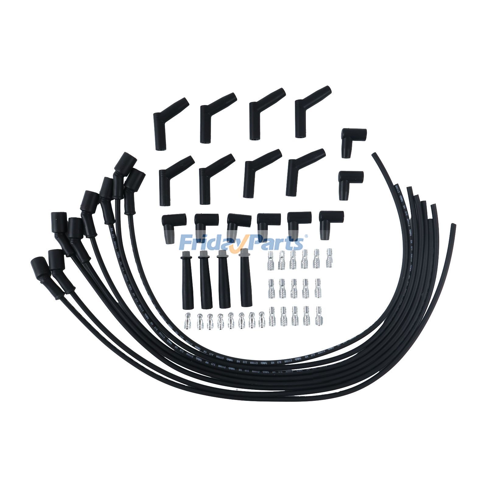 Universal Spark Plug Wire Set Remote Coil Spiral Core Straight 90 135 551083 for GM Engine LS1 LM7 LQ4 LS6 LQ9 LM4 LS2 LS3 LY6 LC9 LH8 LMG L99 de FridayParts