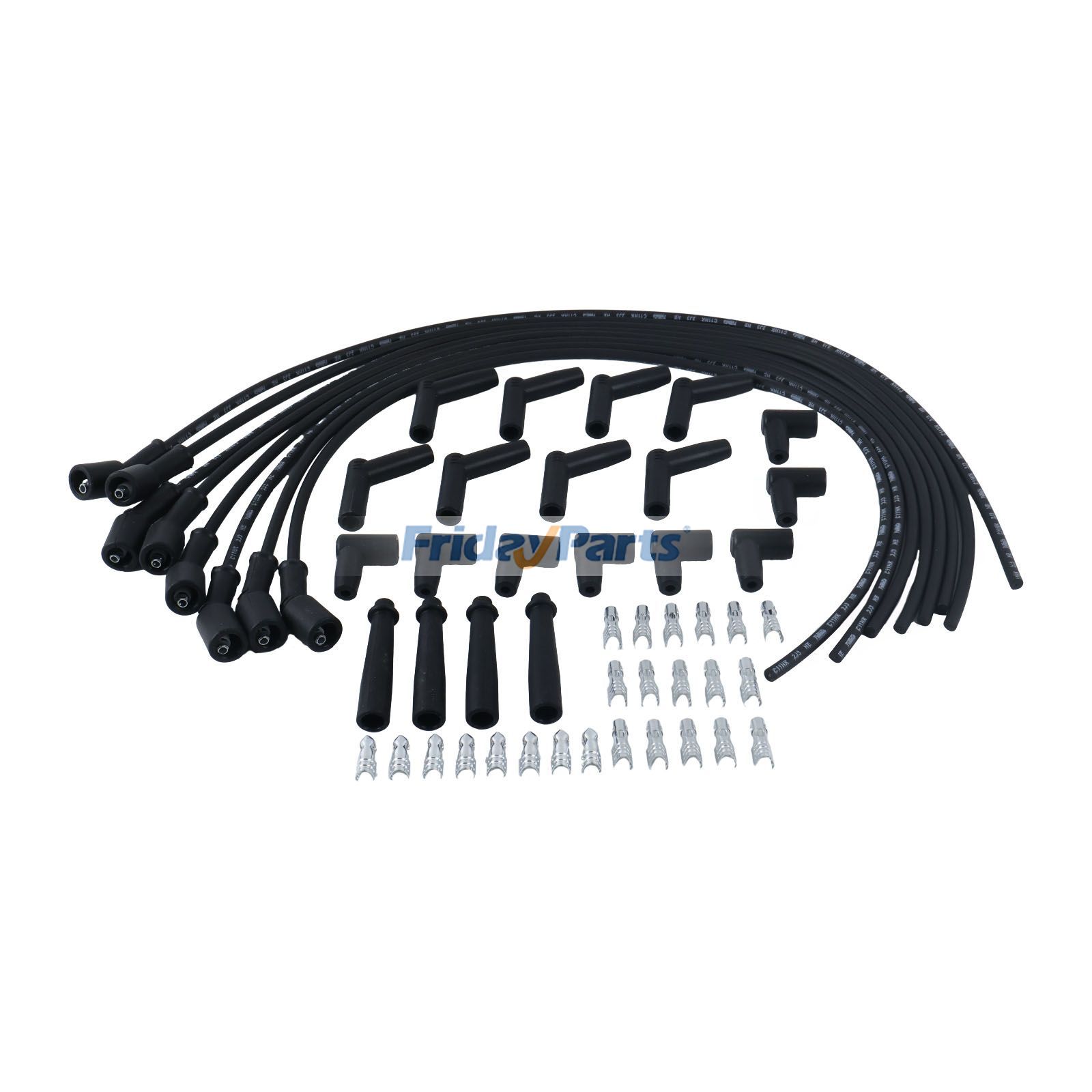 Universal Spark Plug Wire Set Remote Coil Spiral Core Straight 90 135 551083 for GM Engine LS1 LM7 LQ4 LS6 LQ9 LM4 LS2 LS3 LY6 LC9 LH8 LMG L99 