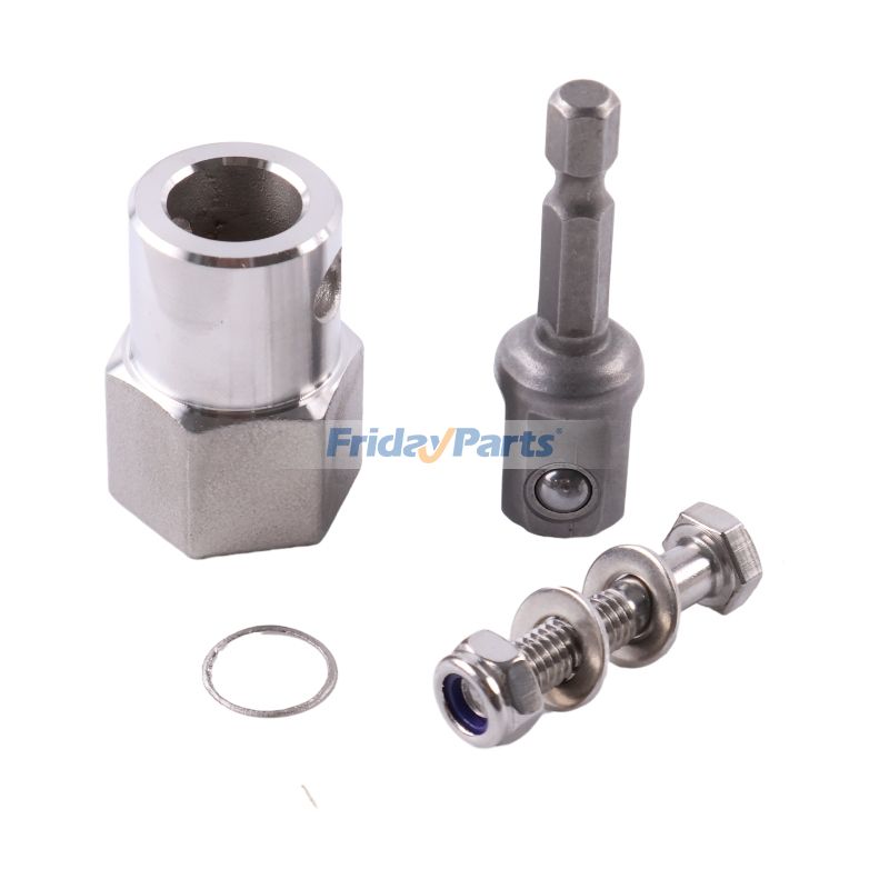 Adaptateur de perceuse sans fil amélioré pour cric de remorque Top Wind, manivelle en acier inoxydable avec douille de 1/2 pouce