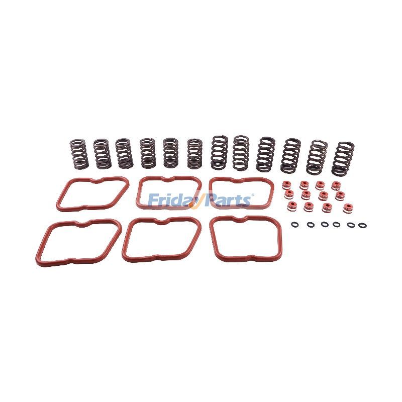 12 Pieces Upgraded Set High RPM Valve Spring Gasket 3916691 3902666 3921640 3910824 for Cummins Engine 6BT 5.9 12V 89-98