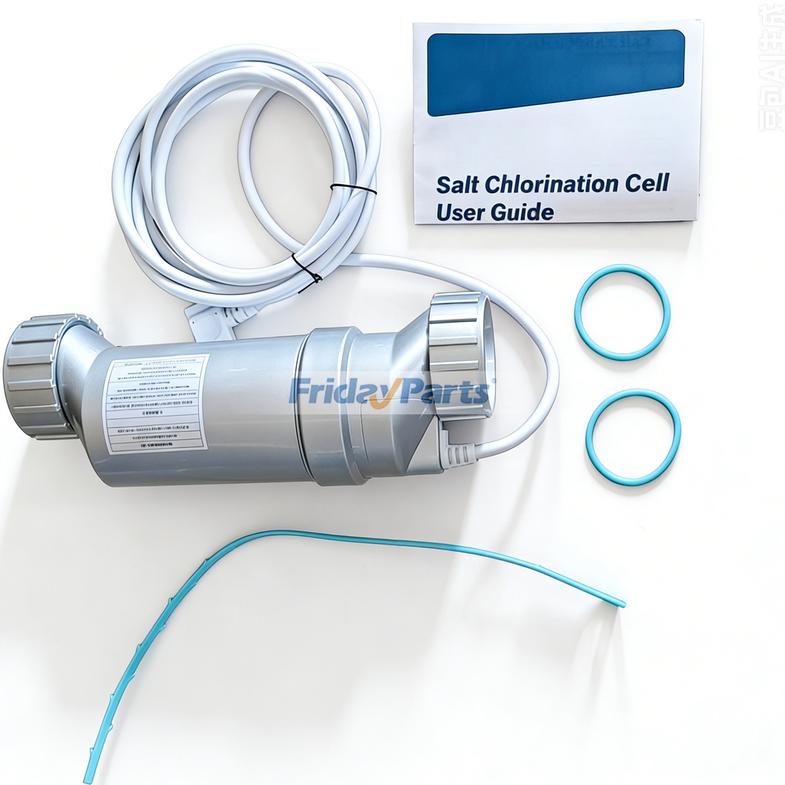 Célula W3T-Cell-15 para clorador de água salgada, modelo atualizado, compatível com Hayward 40K Gallons Goldline AquaRite SwimPure OmniLogic OmniHub ProLogic