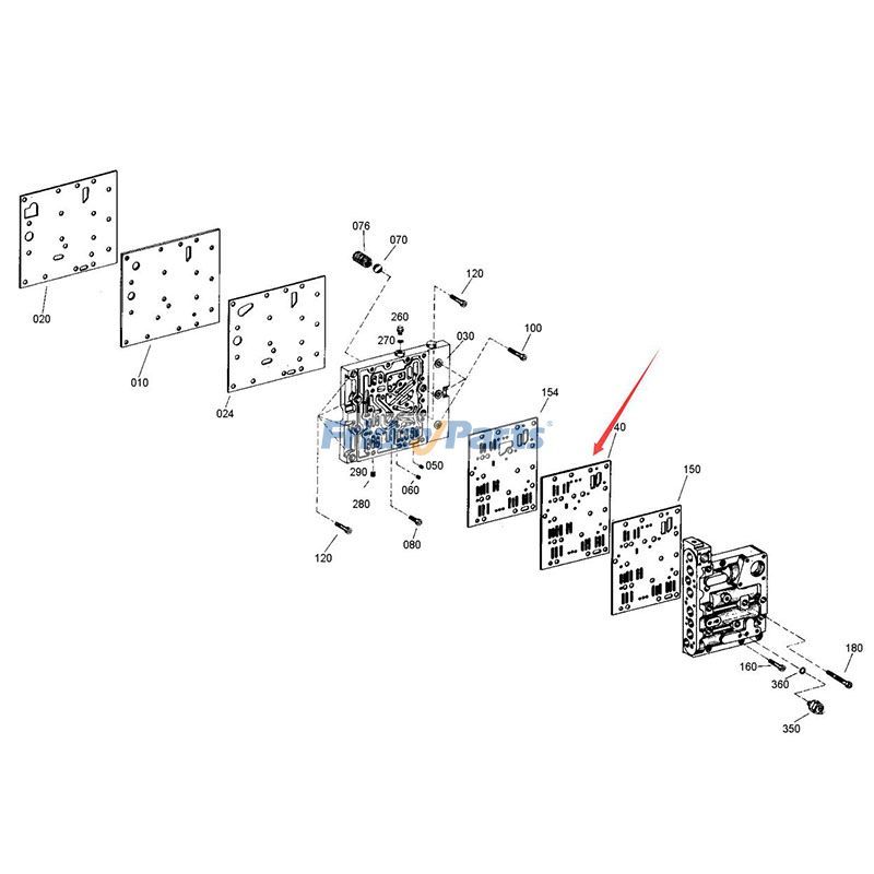 Deflector superior 4642306050 para caja de cambios de transmisión ZF 4WG180 4WG200 Cargadora de ruedas SDLG LG958L Para ZF