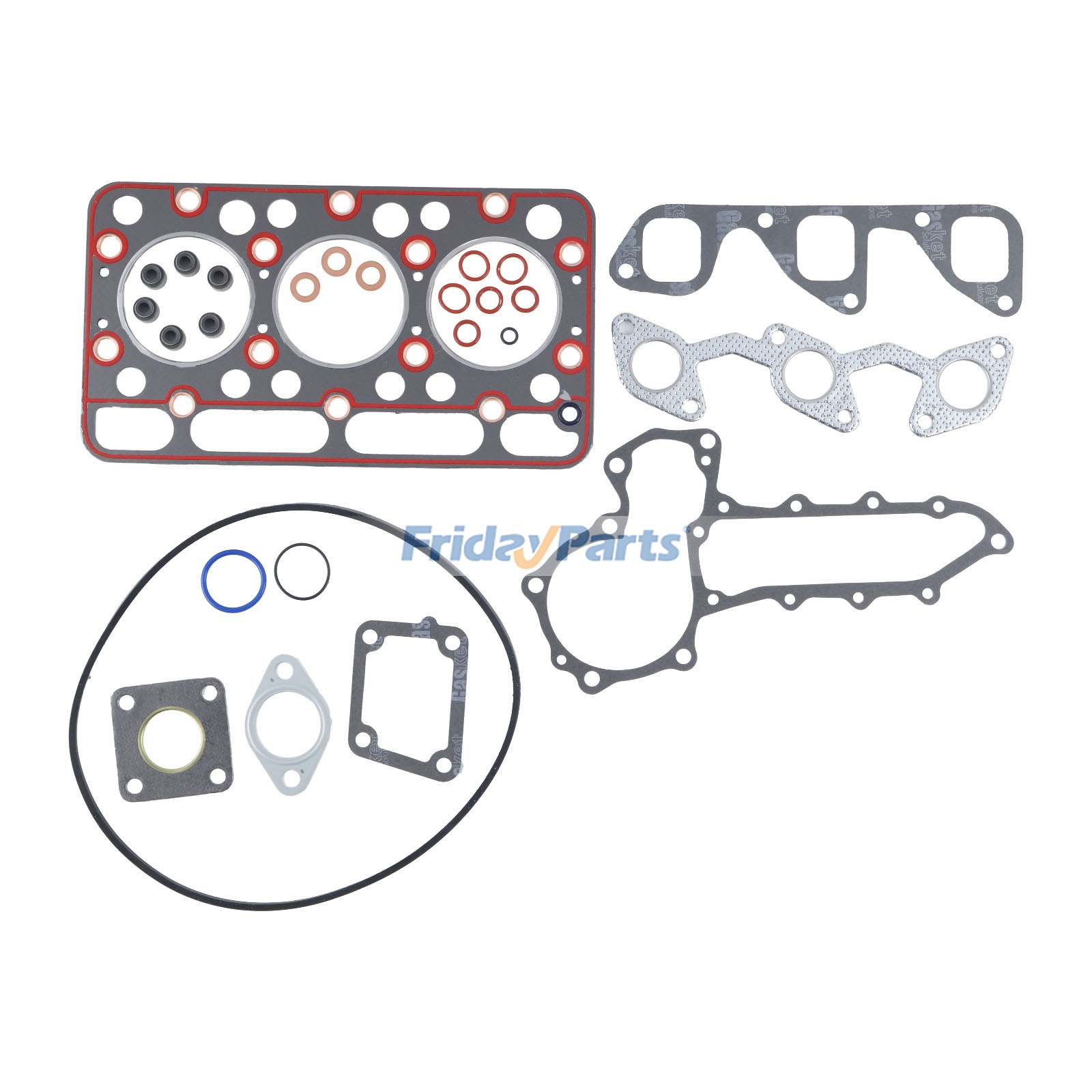 Upper Gasket Kit 07916-24345 for Kubota Engine D1102 Tractor L2350DT L2350F L245