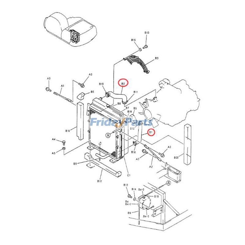 Upper & Lower Water Hose for Kobelco in Stock in China