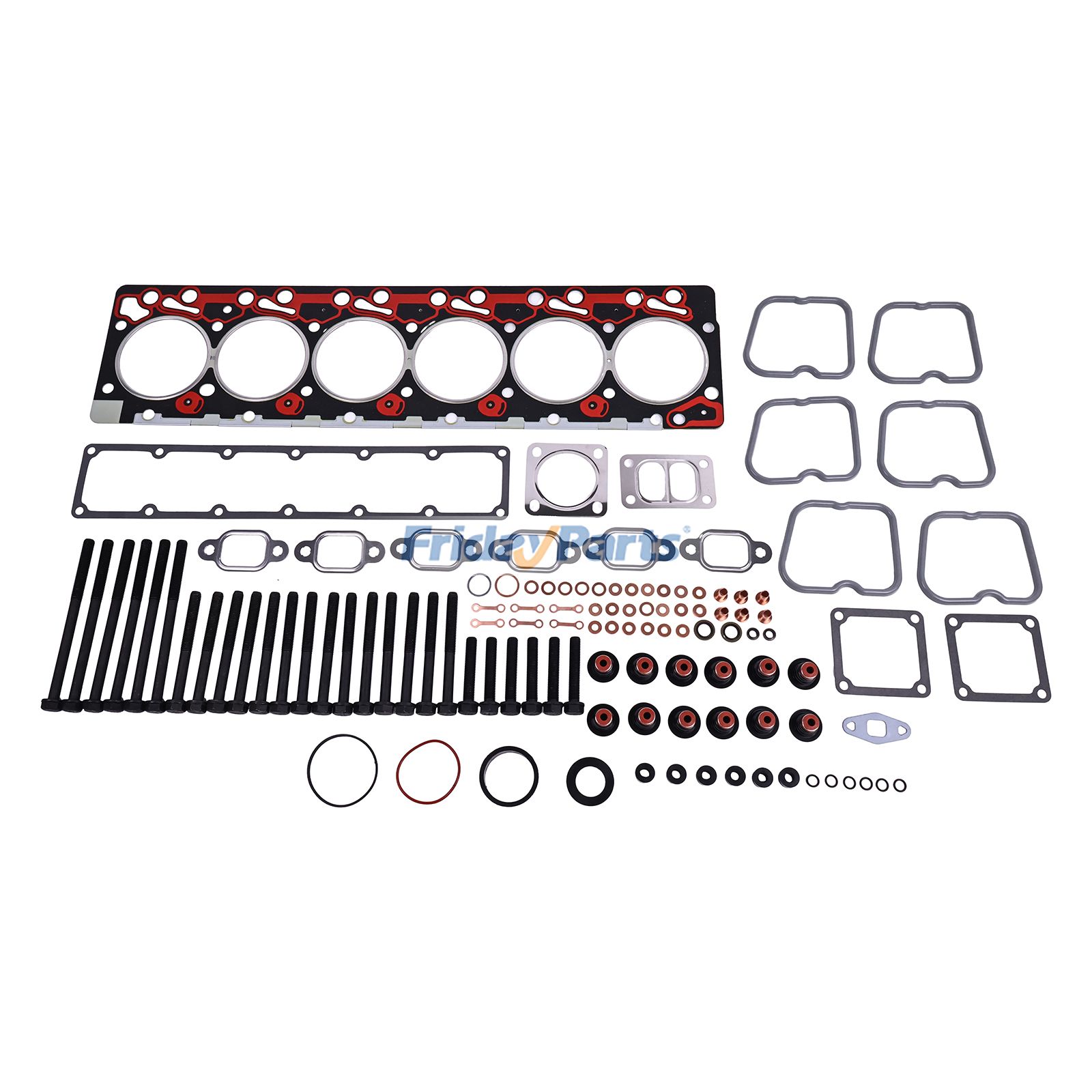 Upper Gasket Kit & Cylinder Head Bolt 3283335 3920779 3920780 3920781 for Dodge Ram 5.9L 1989-1998 Cummins Engine 6B 6BT