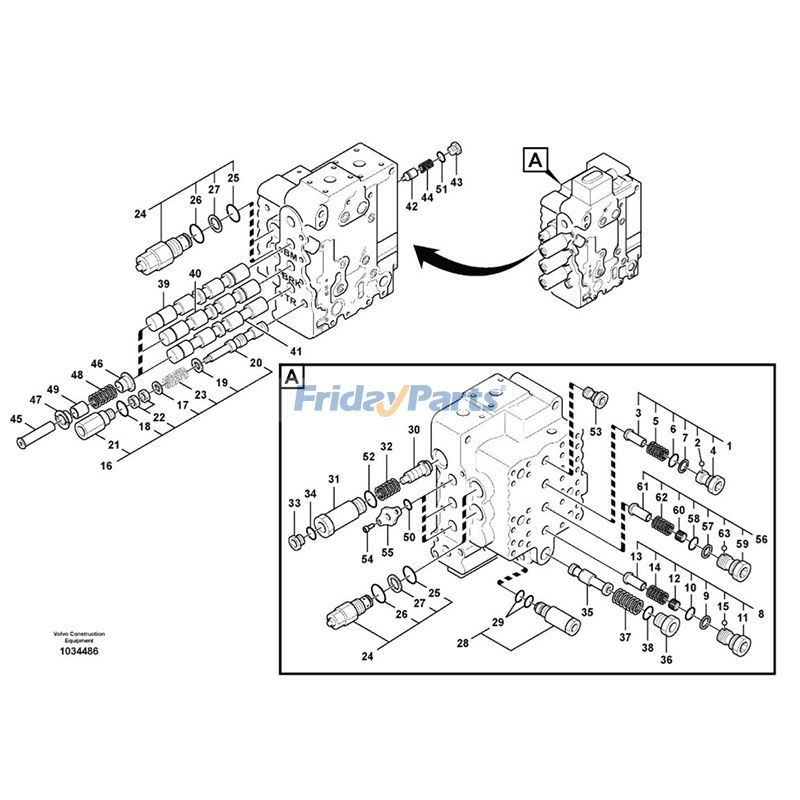 FridayPartsでUX28-86 油圧メインコントロールバルブを購入