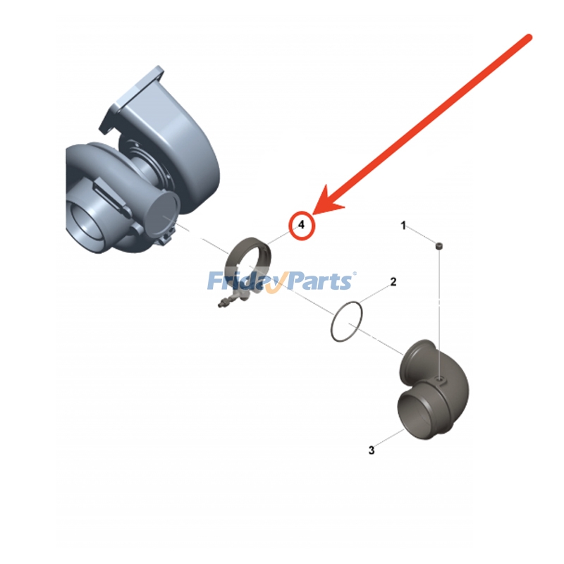 V-Band Clamp for Engine,Forklift,Loader