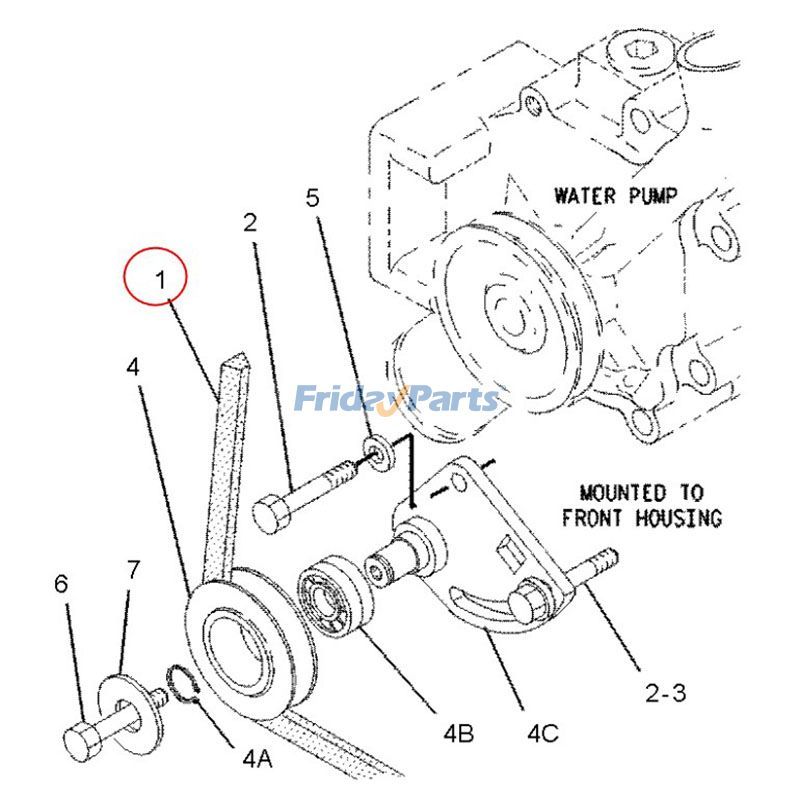 Correa trapezoidal 036-6775 para motor Caterpillar CAT 3114 3116 3126 C-10 C-12 C11 C13 C7