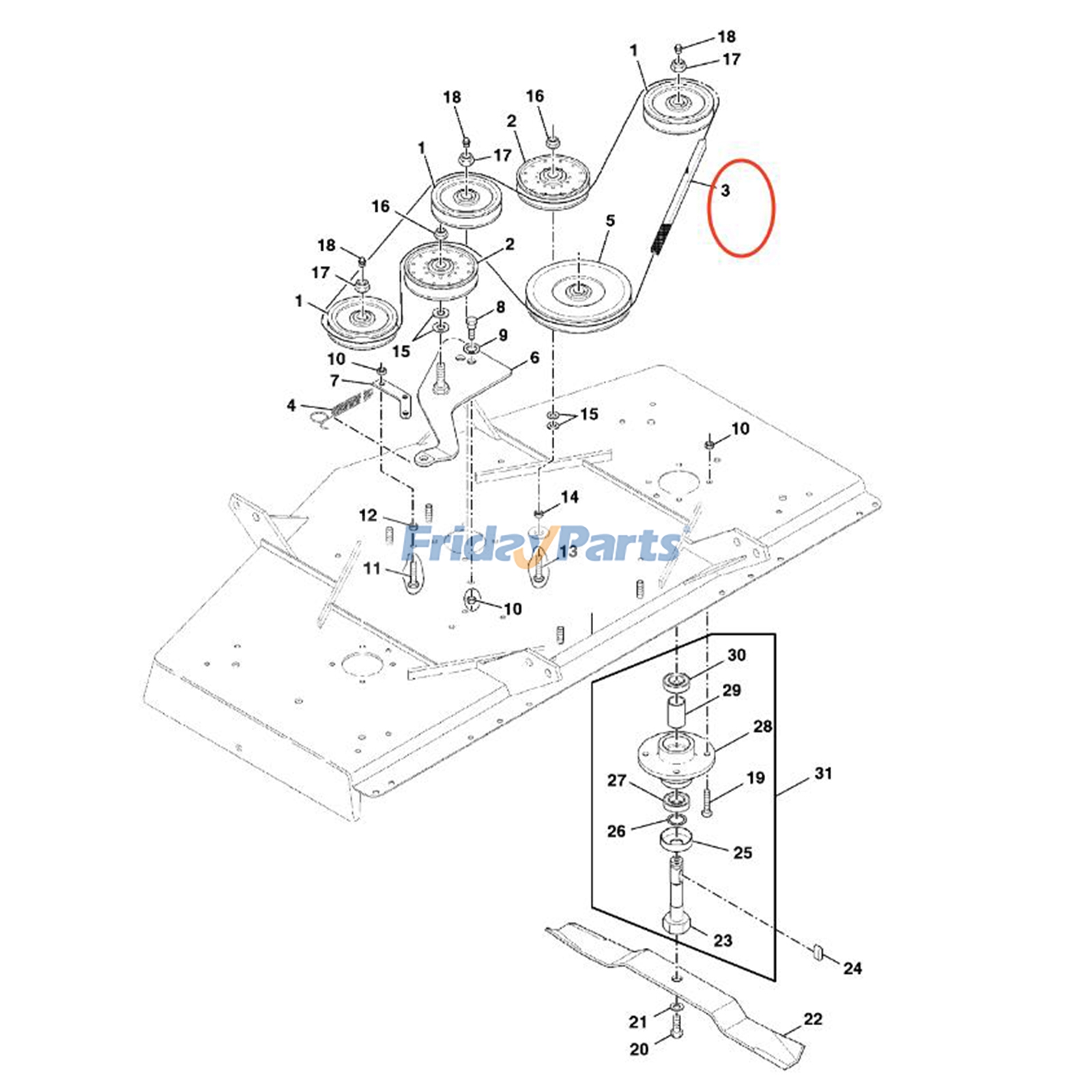 V-Belt for Mower