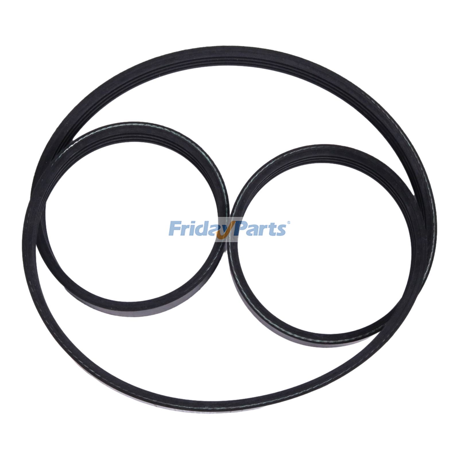 Correa trapezoidal resistente al calor, ozono y a la intemperie para motores Clark Forklift HMC de 2,4 L. Cordón de poliéster EPDM. Reemplaza la pieza original 1244372. de FridayParts