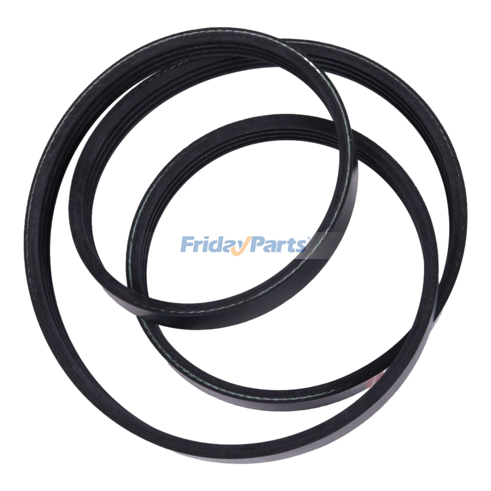 Correa trapezoidal resistente al calor, ozono y a la intemperie para motores Clark Forklift HMC de 2,4 L. Cordón de poliéster EPDM. Reemplaza la pieza original 1244372.