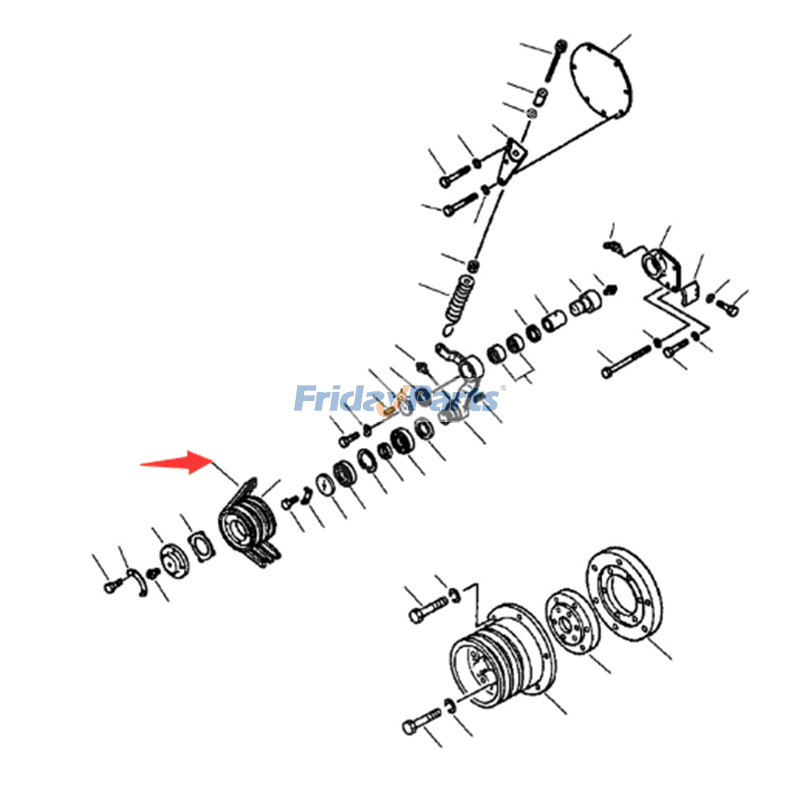 Juego de correas trapezoidales 04122-22561 para excavadora Komatsu PC650-5 PC650LC-5 Para KOMATSU
