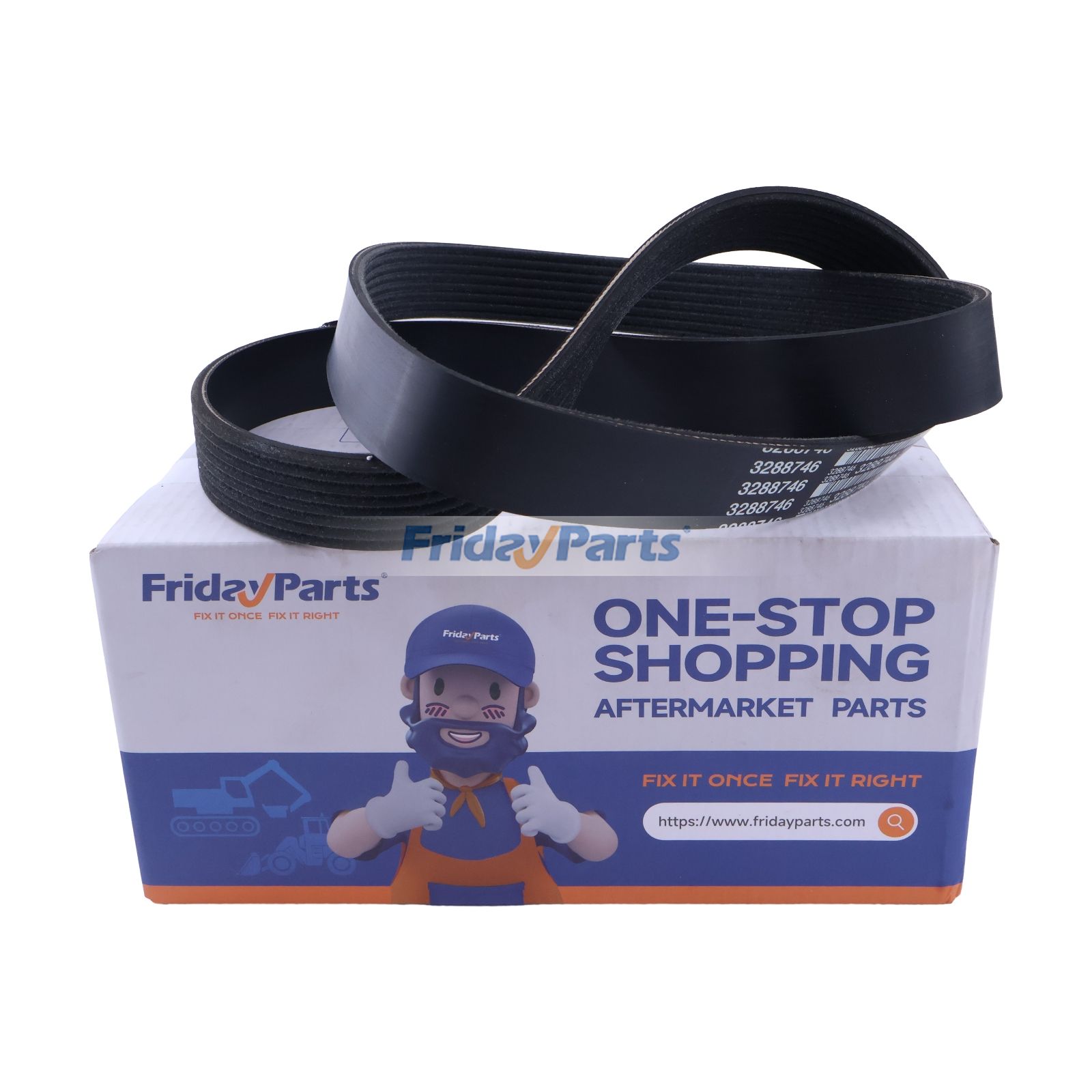 V Ribbed Belt 3288746 for Cummins Engine 6BT 4BT QSC8.3 QSL9