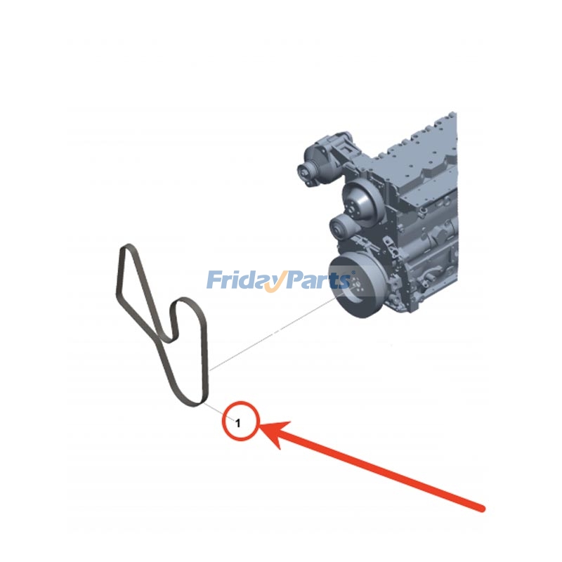 V-Ribbed Belt for Engine,Excavator