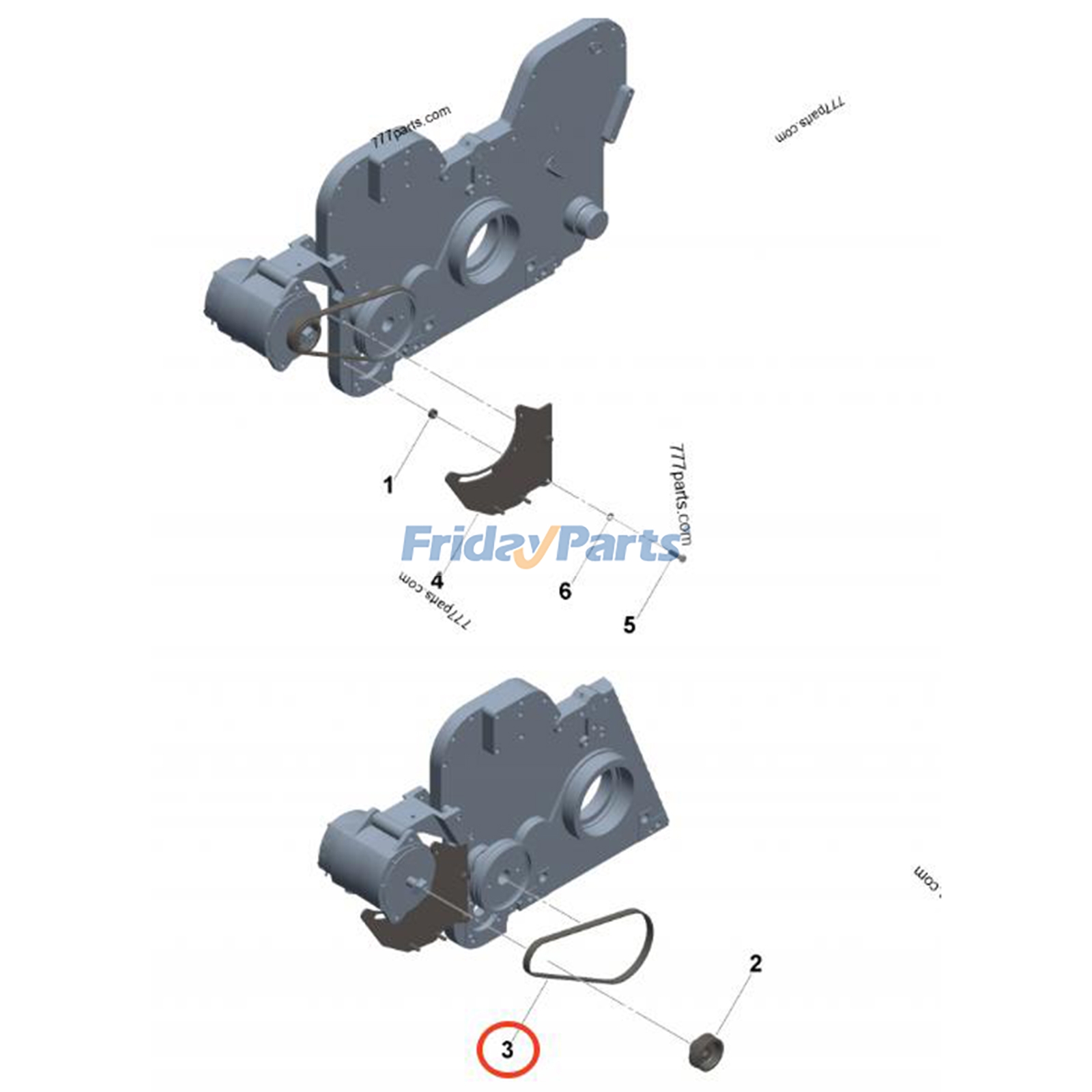 V Ribbed Belt for Engine
