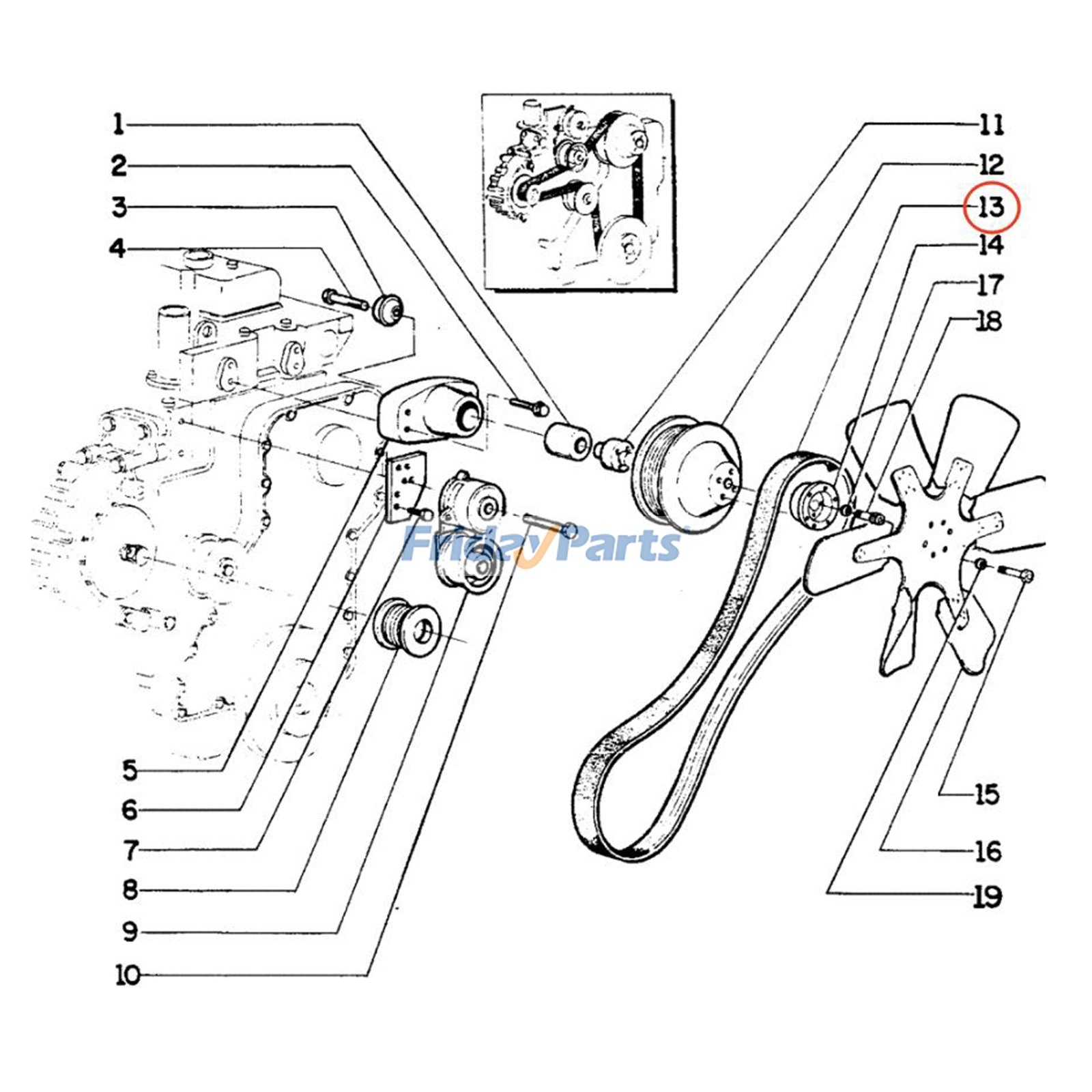 FridayParts V-Ribbed Belt