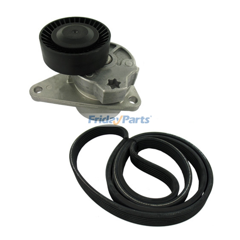 V-Ribbed Belt Tensioner Set 30637141 30731811 VKMA 36224 for Volvo S80 I S60 I V70 II XC90 I XC70 I 2.0 2.4  2.5 1997-2014