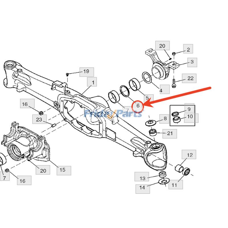 Anel de vedação em V R204876 para motor John Deere 3029, 4045, 5030 e tratores 5105, 5205, 5100E, 5090E, 5075E e 5220. para Motor,Trator