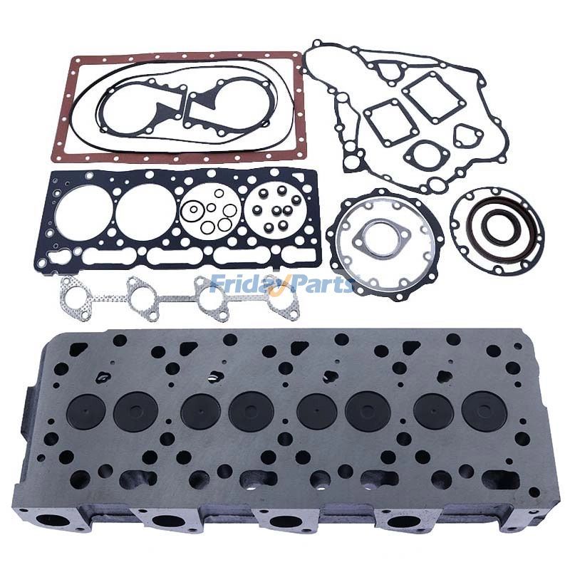 V1505 V1505-E3B-TXRN-1 Kit completo de culata y junta para motor Kubota Cortadora de césped liviana Jacobsen LF3400 LF3800 LF550 LF570 Para Jacobsen