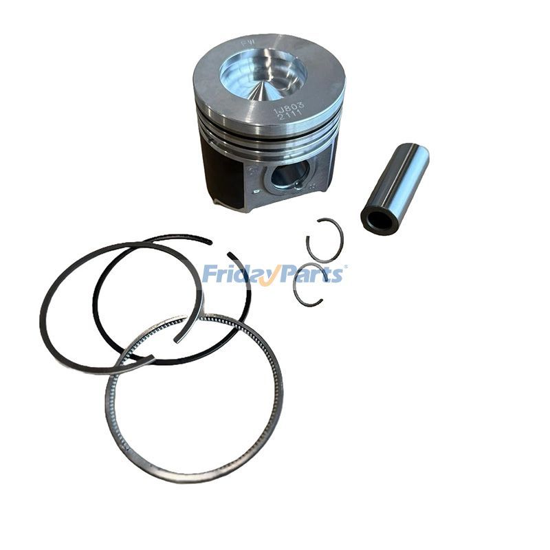 Piston and Rings 1J803-21110 for Kubota Engine D1703 D1803 V2203 V2403 Tractor L6060HSTC MX5400HSTC MX6000HSTC L5460HST MX5200H M5660SUHD M62 Excavator KX040-4