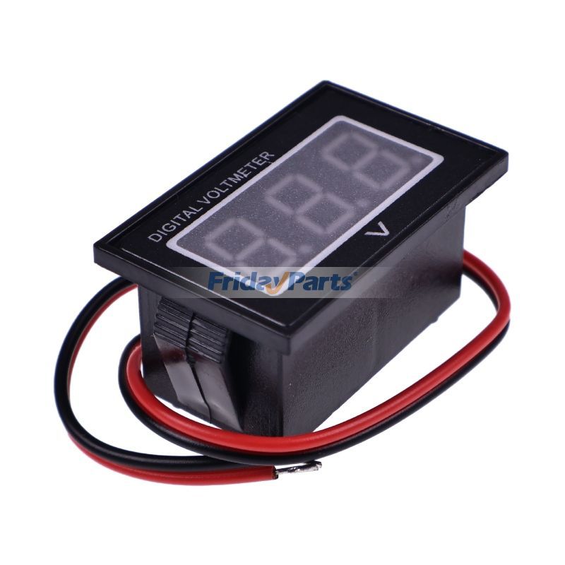 Medidor de batería de 12 V, 2,5-30 V CC, resistente al agua, voltímetro digital automático, LED de FridayParts