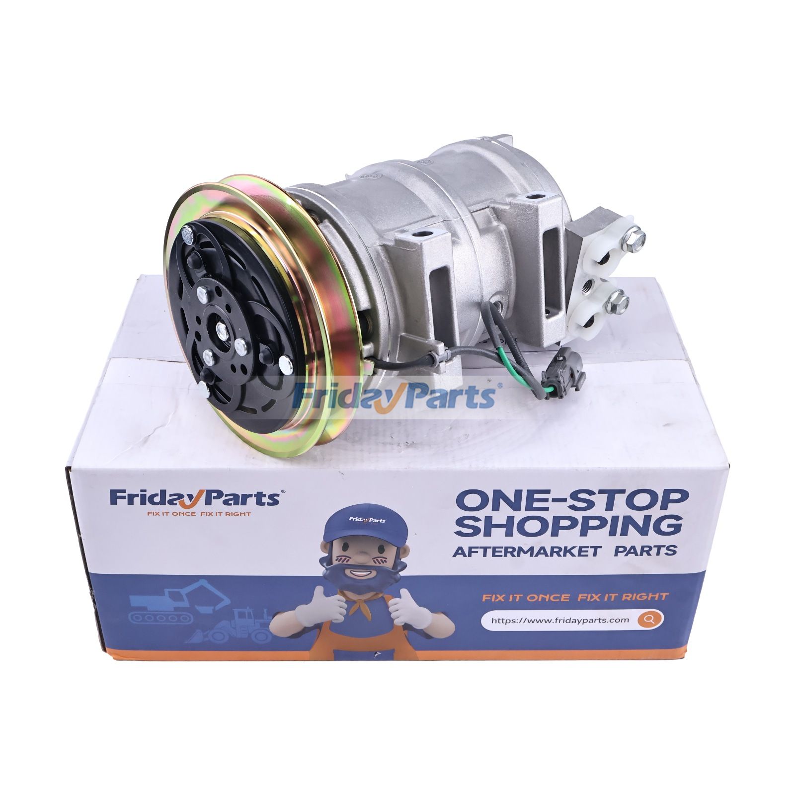 DKS15CH A/C Compressor 203979-6931 for Komatsu Excavator PC120 PC120-6 PC120-6H PC120-6J PC120-6S PC120-6Z PC120LC-6E0 PC400LC-7 PC400LC-7-M1 PC400LC-7E0