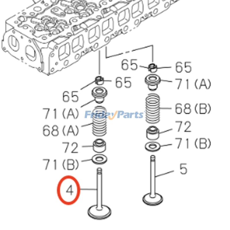 Inlet Valve for Excavator