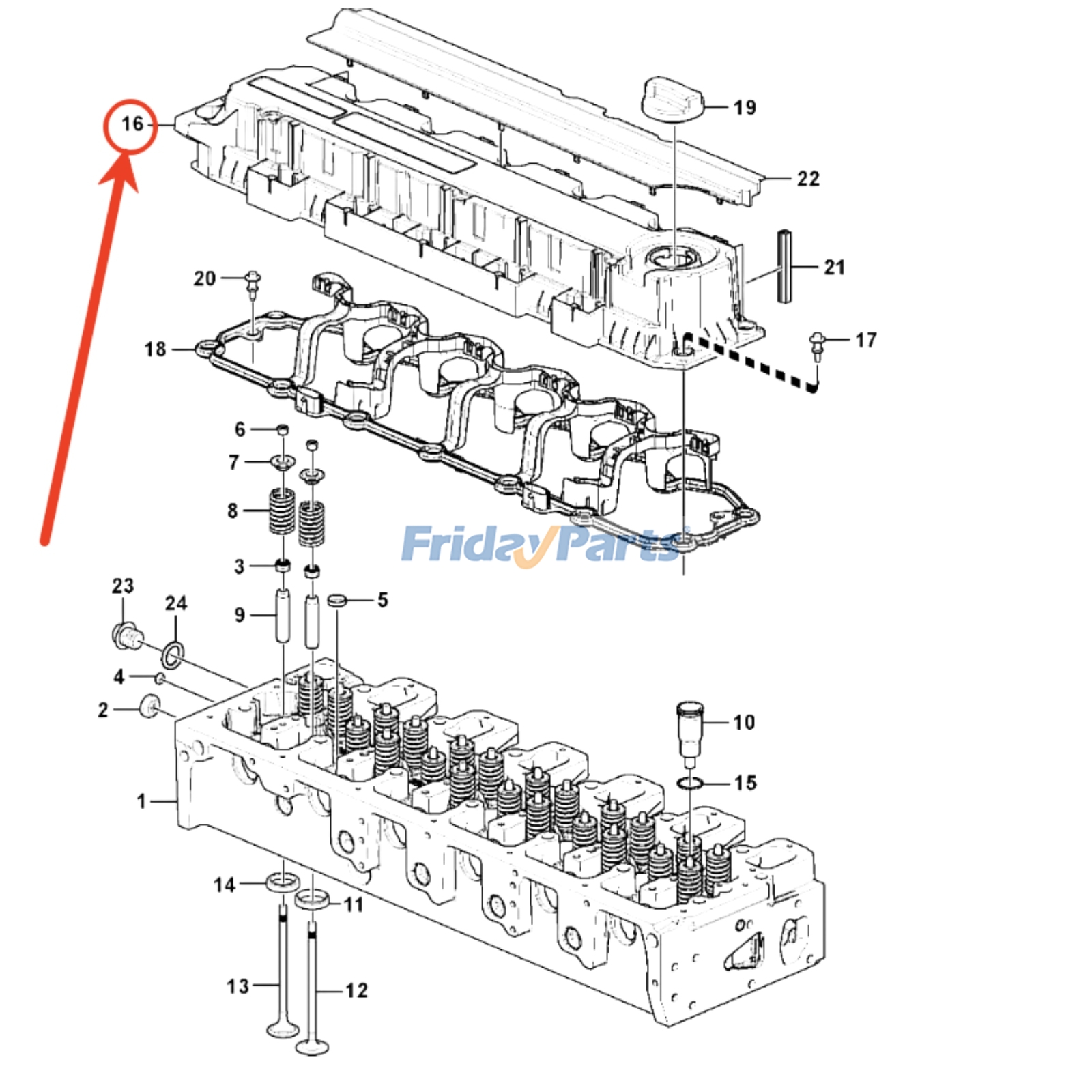 Valve Cover for Compactor,Excavator,Loader