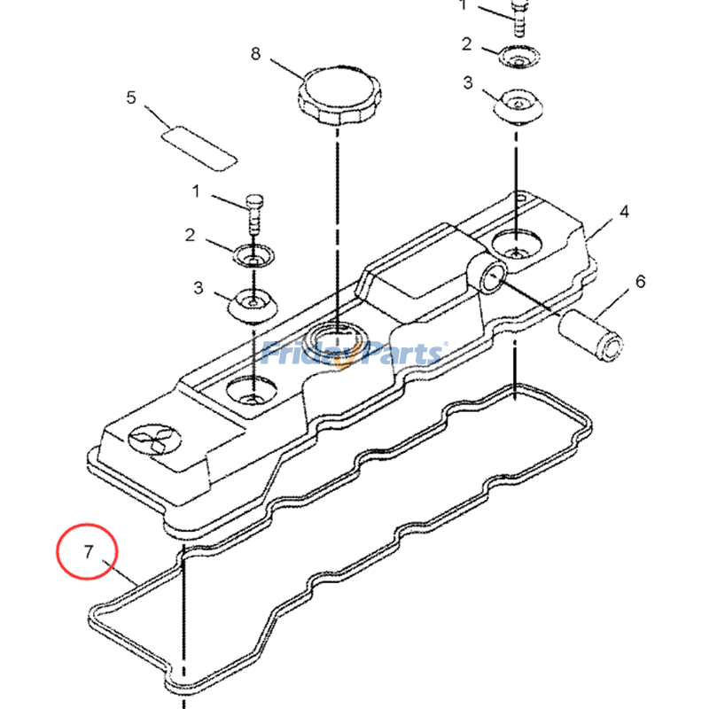 Joint de couvercle de soupape CAT 308C Pour CAT