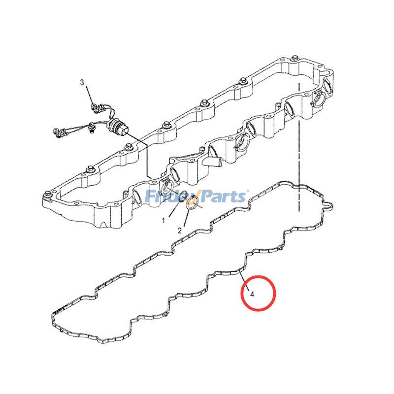 Joint de couvercle de soupape 309-6664 Caterpillar CAT Engine C6.6 Excavatrice M316D M318D M322D 320D 320DL 323DLpourPour CAT