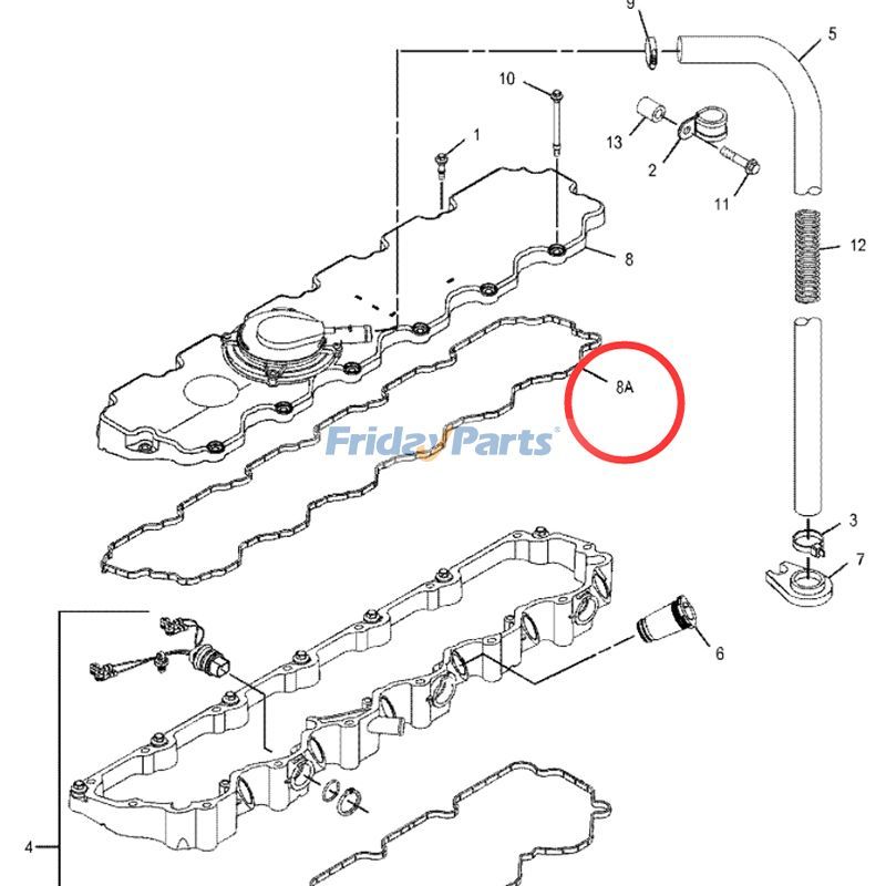 Valve Cover Gasketerpillar CATL 323DL in Stock in China