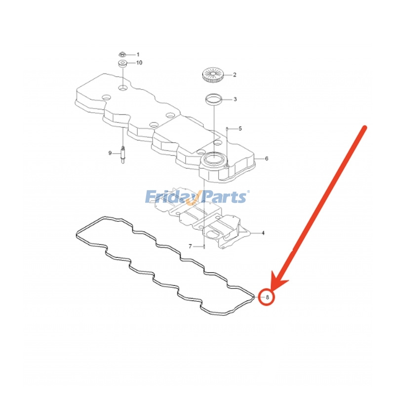 Joint de couvercle de soupapepour Pelle,Chariot Élévateur,Chargeur