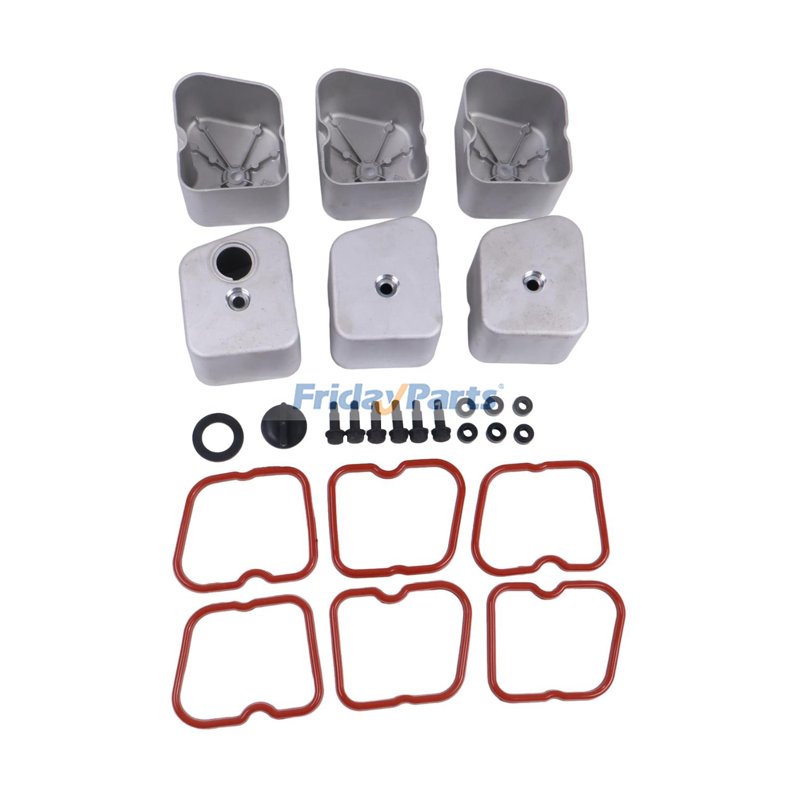 Valve Cover With Bolts Oil Feed Cap Seal 3929412 3960372 for Cummins Engine 4BT 6BT 6BT5.9 6D102 Dodge Ram 2500 3500 5.9L L6 1994-1998