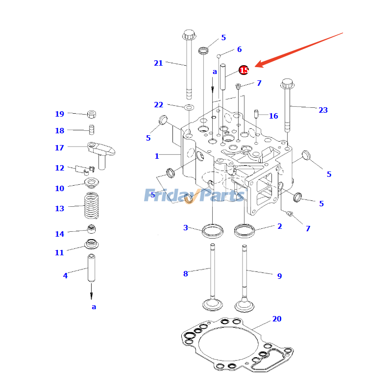 Valve Guide for Dozer,Engine,Excavator,Generator,Loader,Off-Road Truck