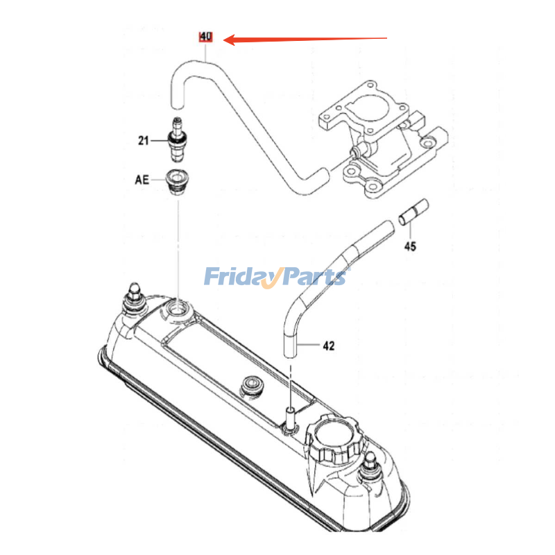Ventilation Hose for Engine,Forklift