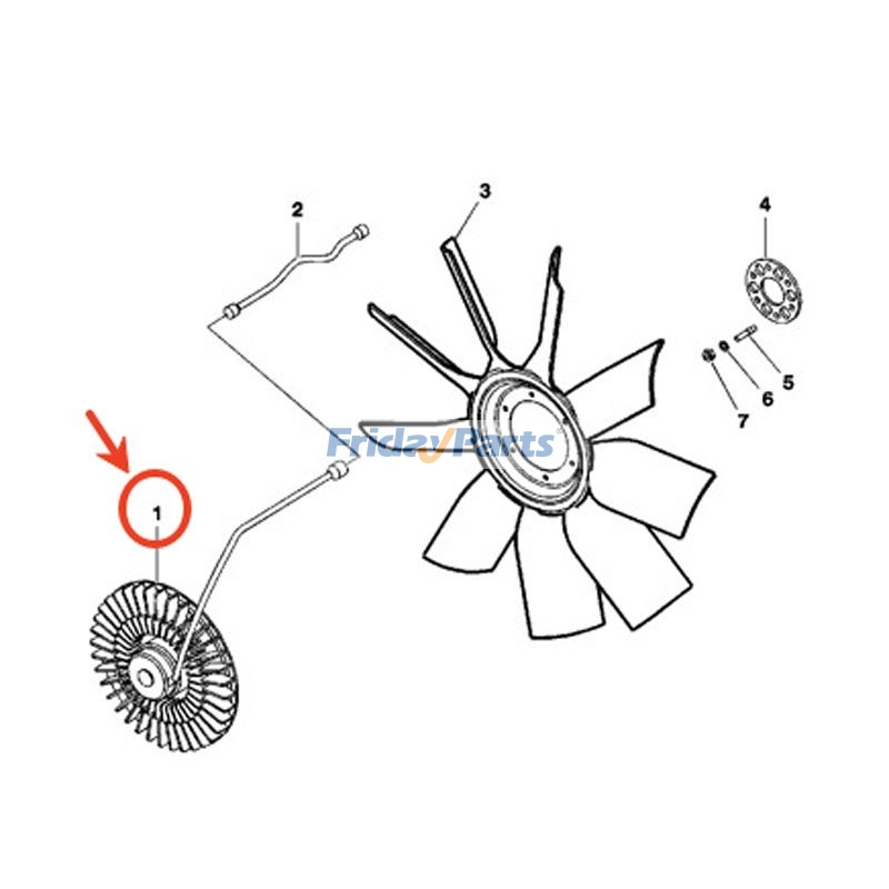 Viscous Fan Drive for Engine,Harvester