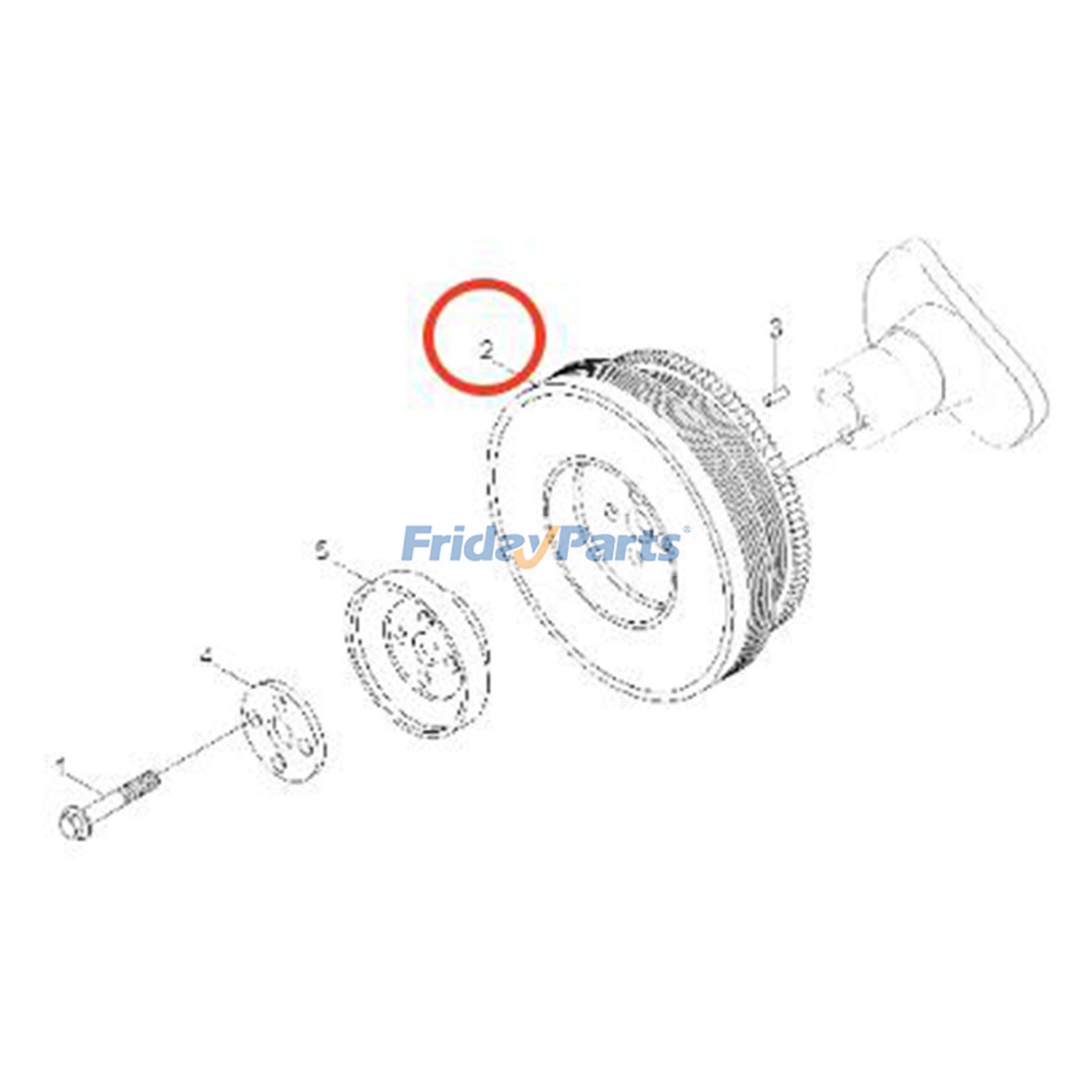 Viscous Vibration Damper for Engine,Excavator,Forklift,Loader