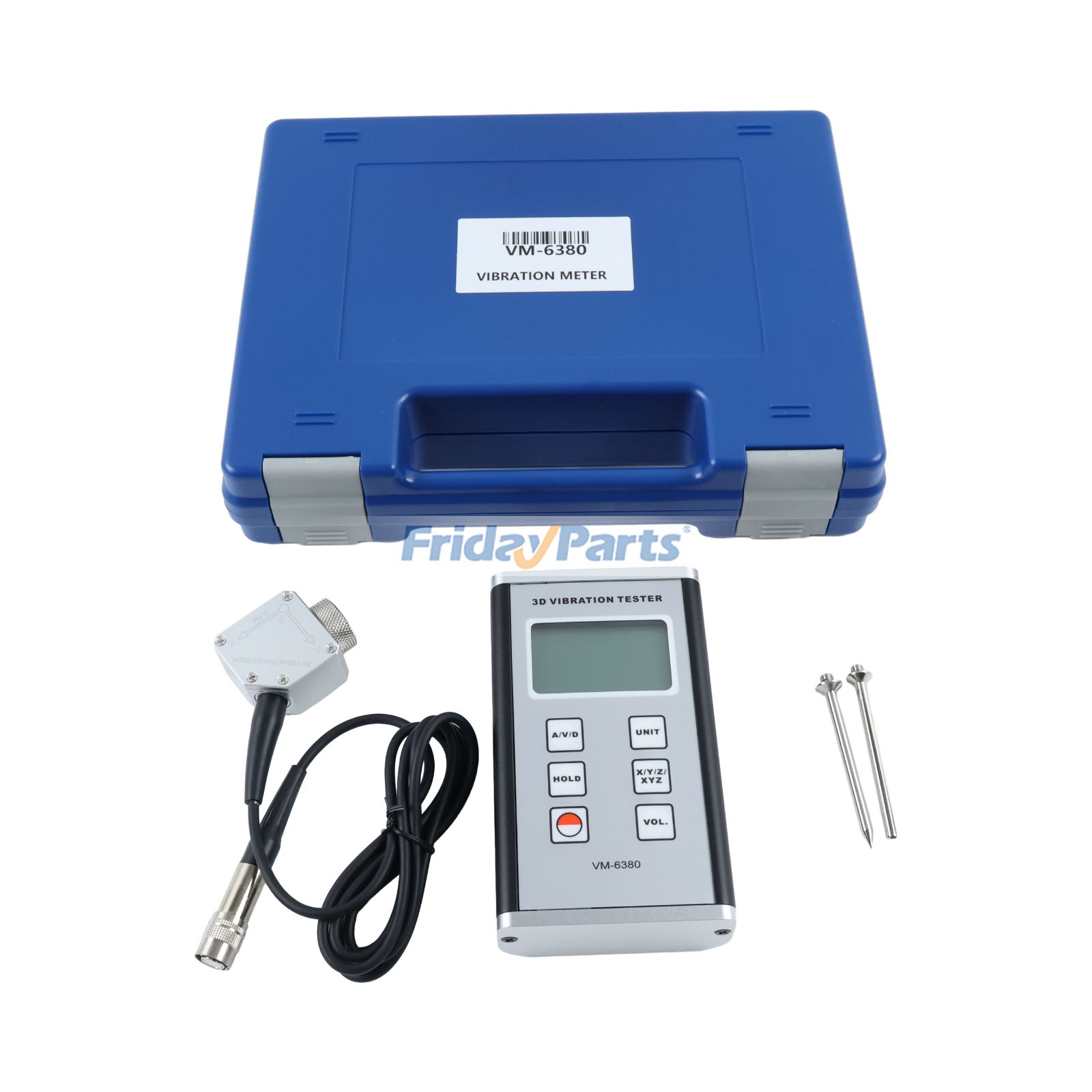 Medidor de vibración digital 3D de 3 ejes VM-6380