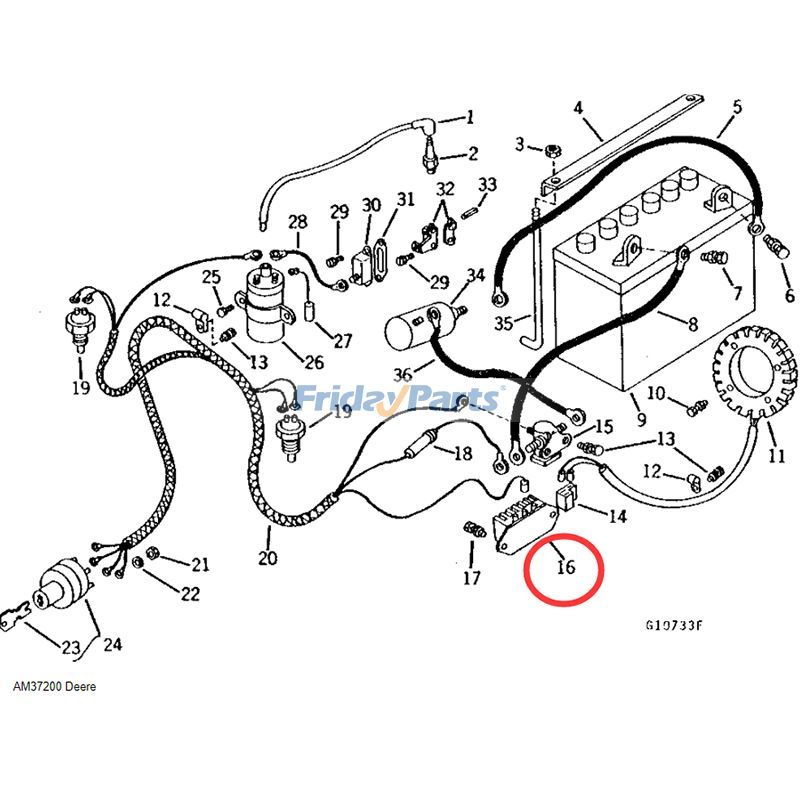 FridayParts Voltage Regulator Lawn