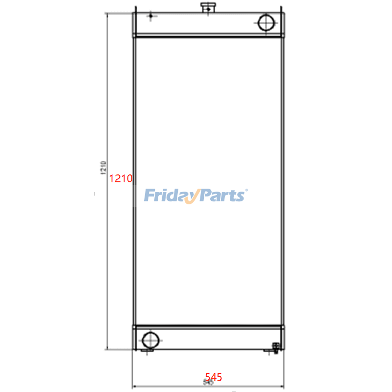 Loader Wheel Water Tank Radiator Core ASS'Y