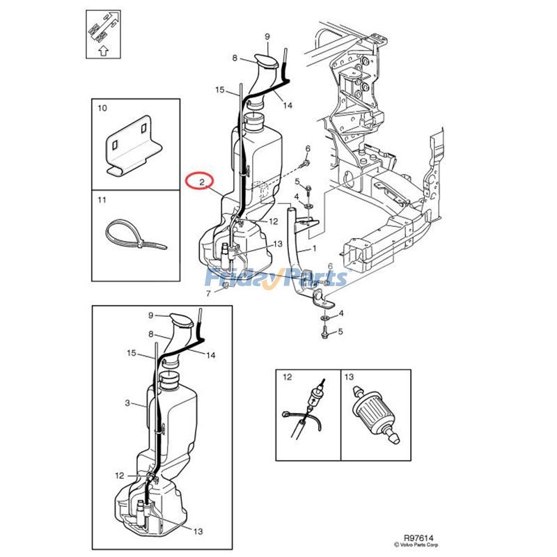 Washer Fluid Reservoir for Truck