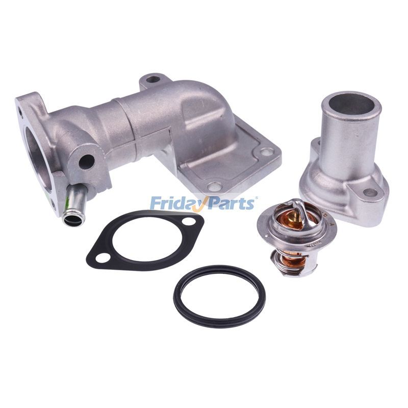 Water Flange & Cover & Thermostat With Gasket 6598118 6646743 for Bobcat Loader 645 743 1600