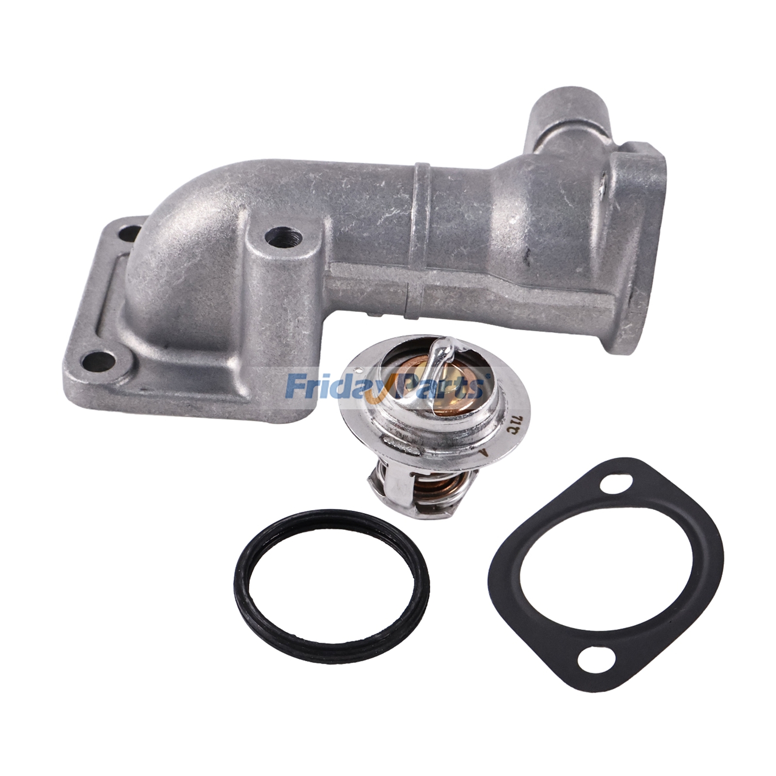 Water Flange & Thermostat With Gasket compatible with Engine,Tractor